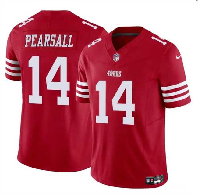 Men & Women & Youth San Francisco 49ers #14 Ricky Pearsall Red 2024 Draft F.U.S.E. Vapor Untouchable Limited Stitched Jersey->san francisco 49ers->NFL Jersey